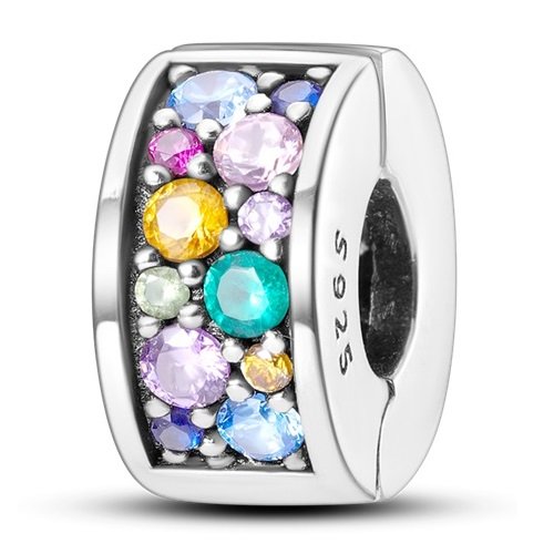 Zawieszka Srebro 925 Charms Koralik Do Pandora Klips Separator Bloker