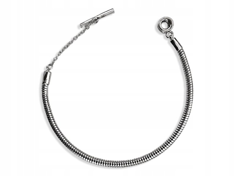 Srebrna bransoletka 925 żmijka beads 6.43g