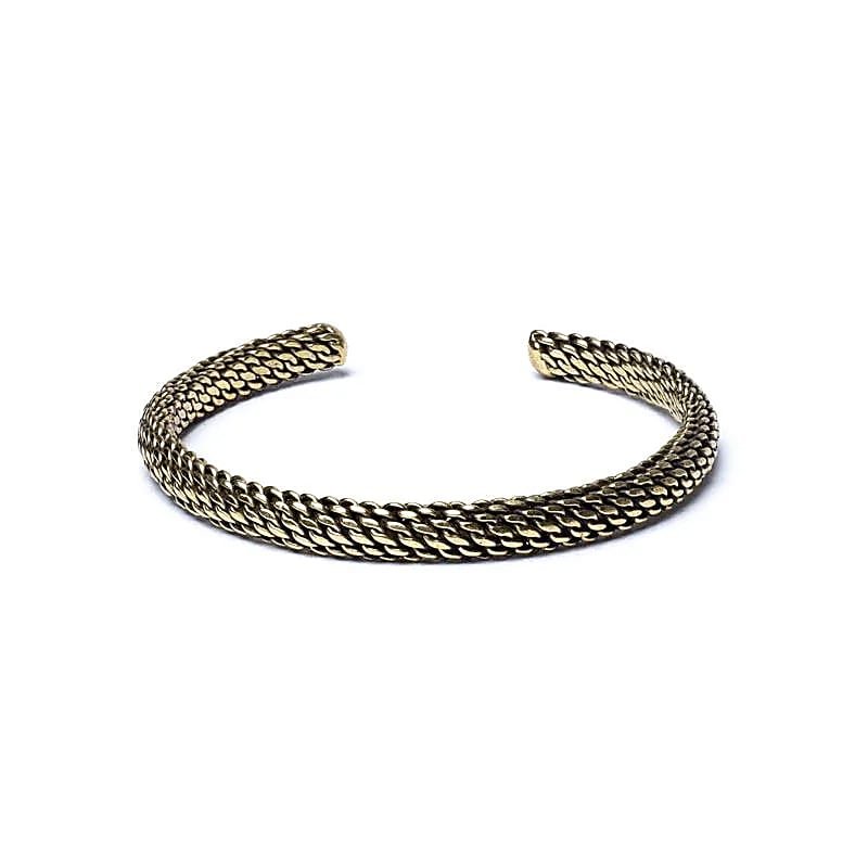 Bransoletka Mosiężna Chain Braid / Kolor Złoty