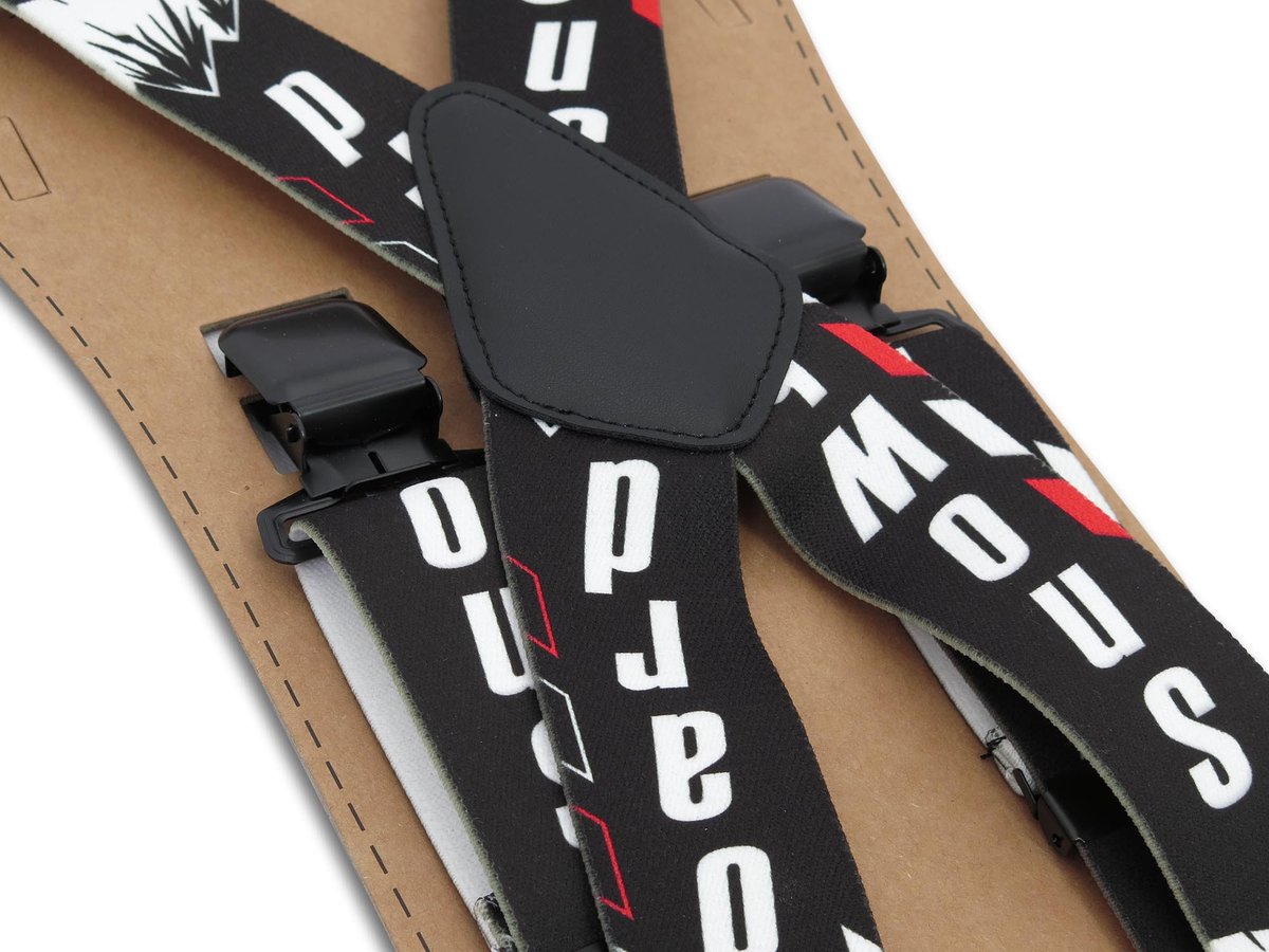 Szerokie czarne narciarskie szelki do spodni - SNOWBOARD T26