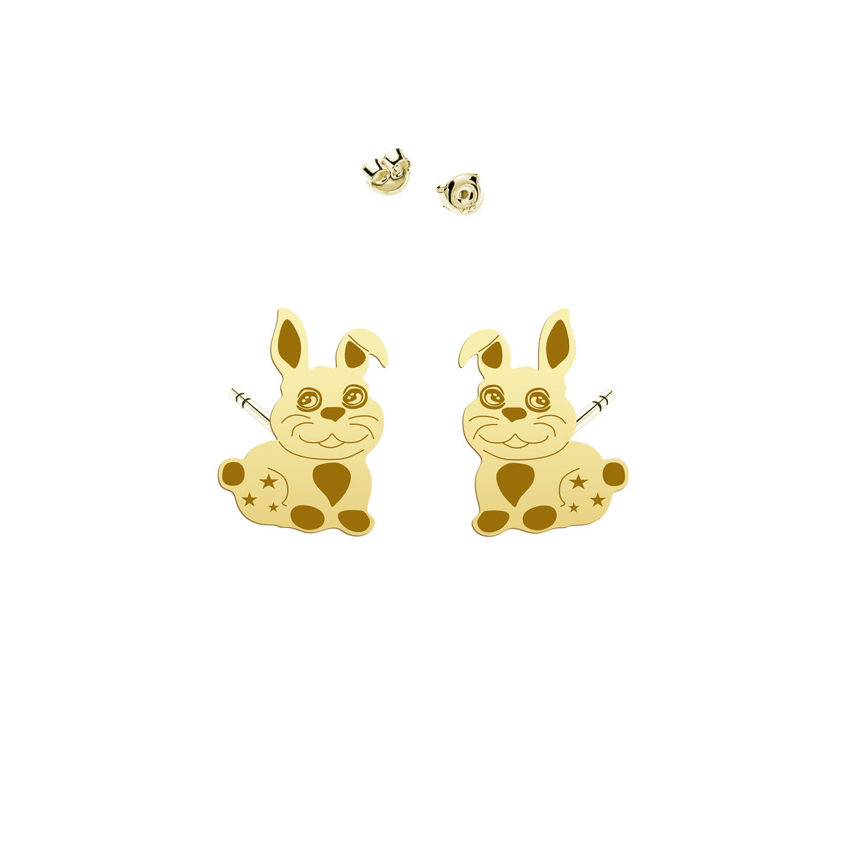 Kolczyki Pozłacane Króliczki