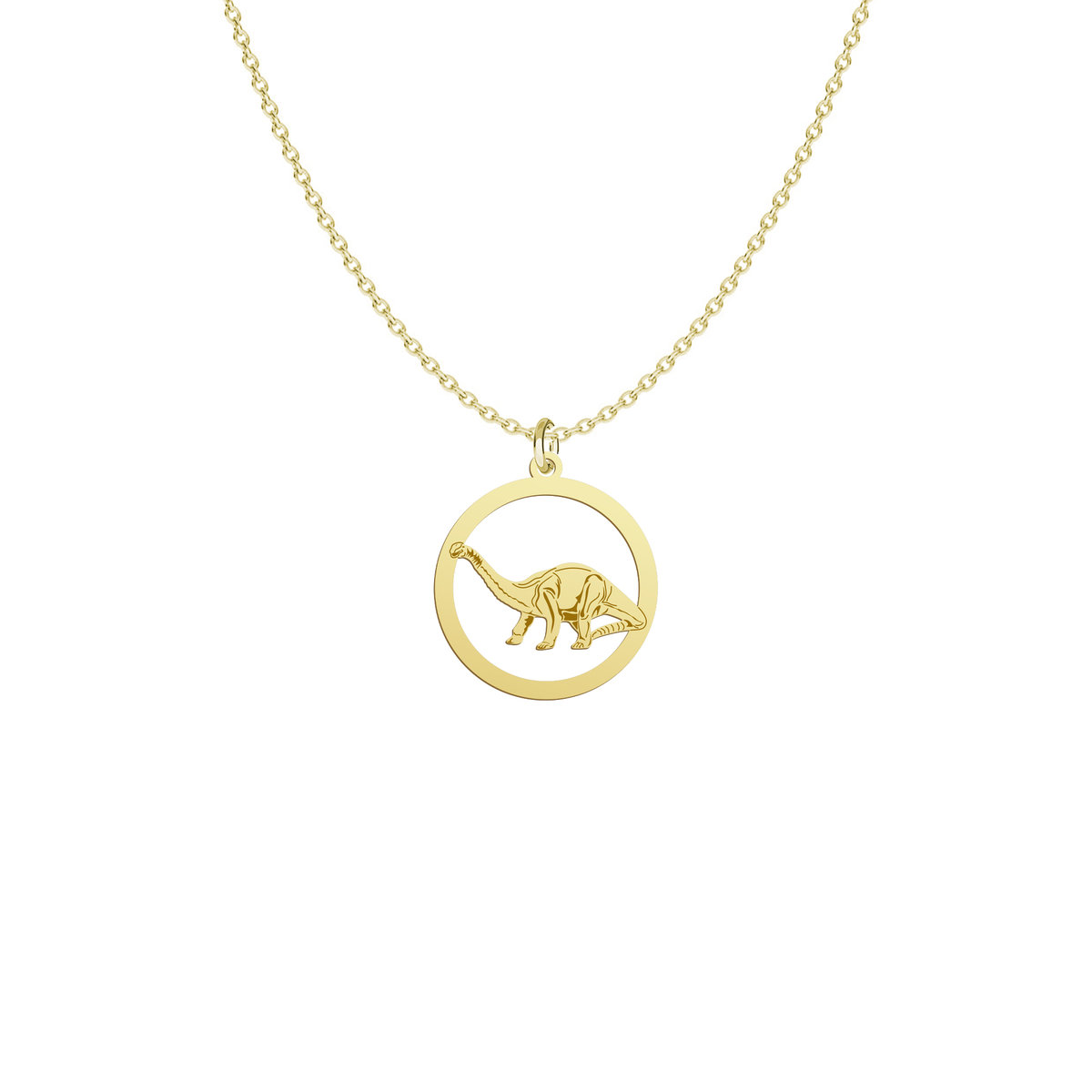 Pozłacany Naszyjnik Dinozaur Diplodok - MEJK Jewellery
