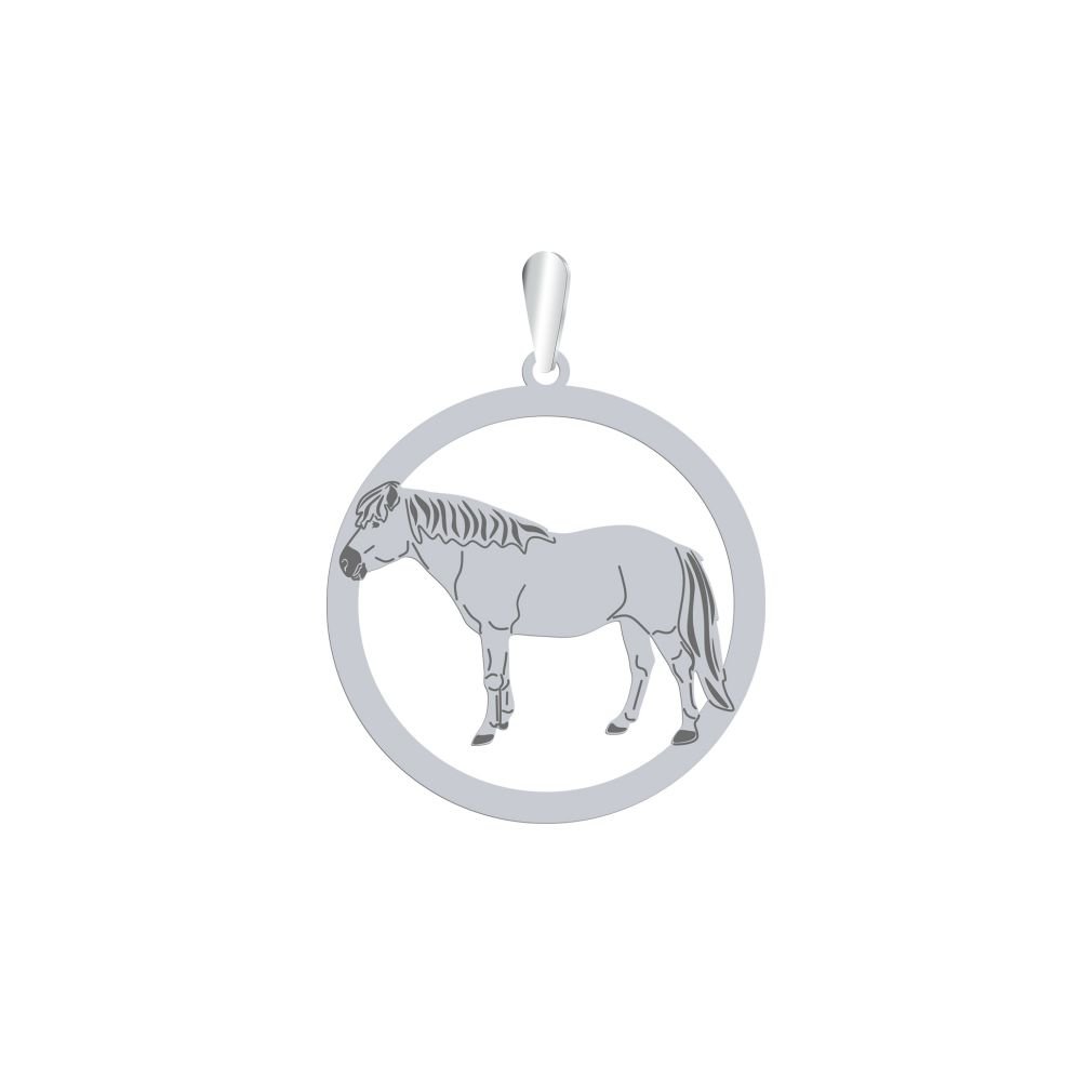 Zawieszka Koń Huculski 925srebro GRAWER - MEJK Jewellery