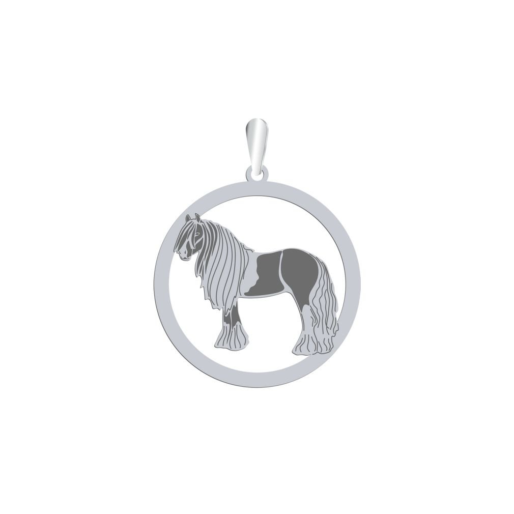 Zawieszka Vanner Koń Cygański 925srebro GRAWER  - MEJK Jewellery