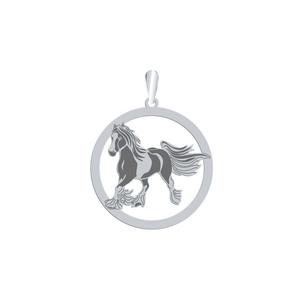 Zawieszka Vanner Koń Cygański srebro GRAWER  - MEJK Jewellery