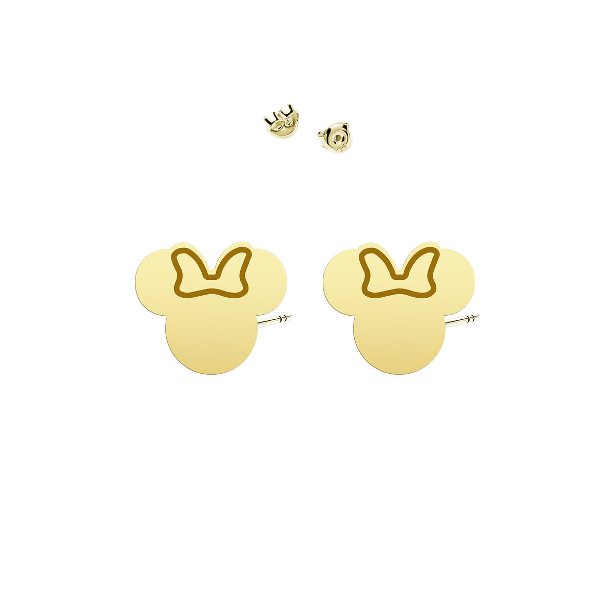 Kolczyki z Myszką Miki srebro pozłacane