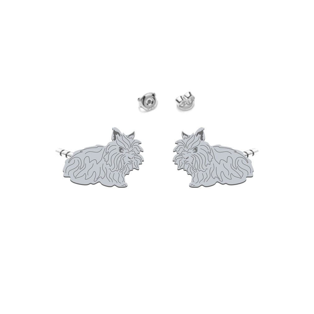 Kolczyki Królik Lew Miniaturka srebro - MEJK Jewellery
