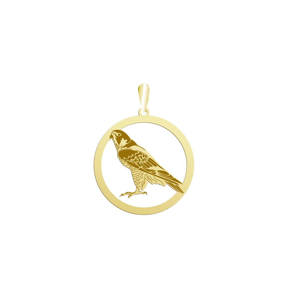 Zawieszka z Sokołem srebro pozłacane GRAWER  - MEJK Jewellery