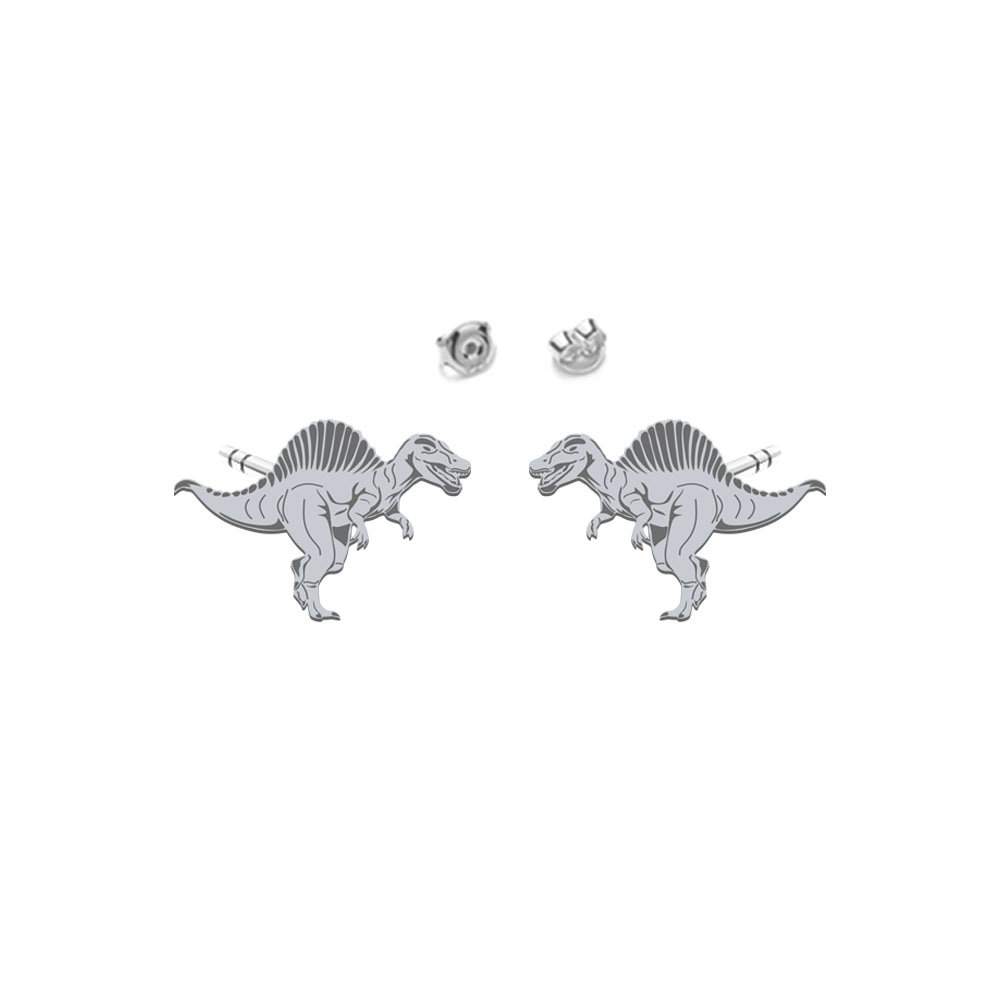 Kolczyki Spinozaur srebro - MEJK Jewellery