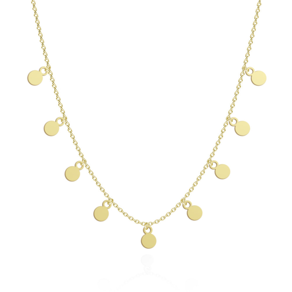 Naszyjnik Pozłacany Choker z blaszki