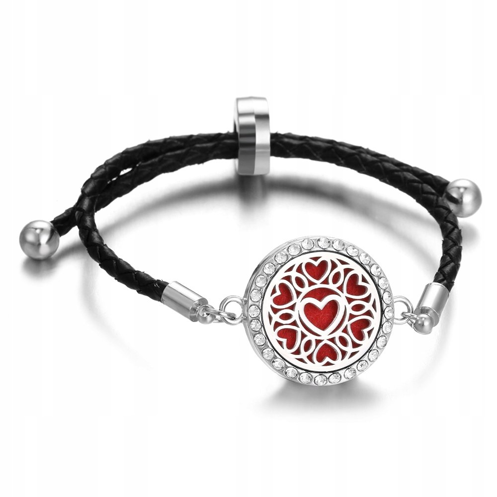 Bransoletka Aromaterapia Rzemyk Serce Heart