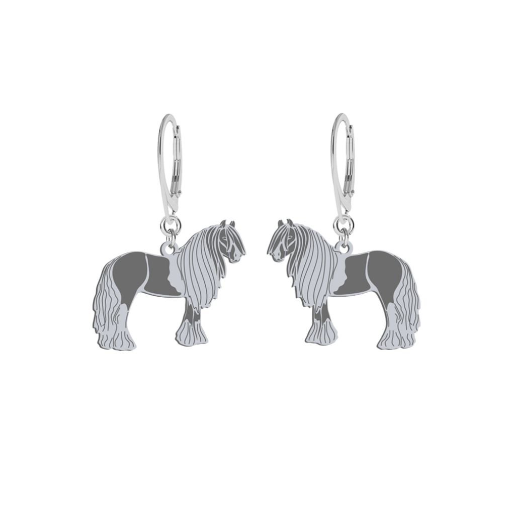 Kolczyki srebrne Vanner Koń Cygański GRAWER - MEJK Jewellery
