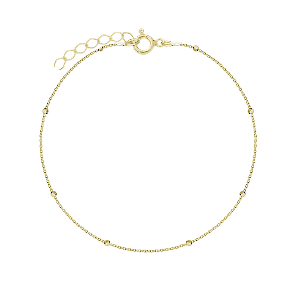 Pozłacana Bransoletka na nogę Łańcuszek