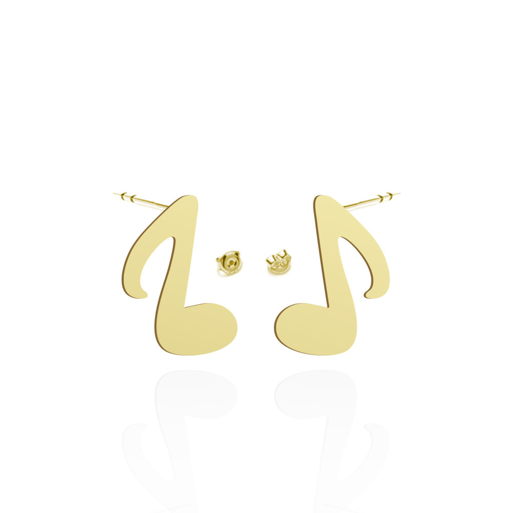 Kolczyki z Nutką srebro pozłacane