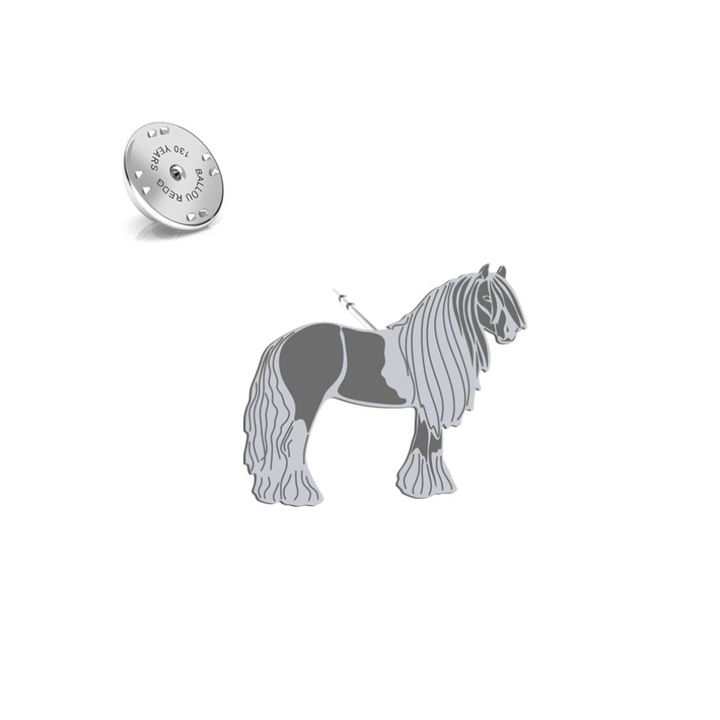 Wpinka Vanner Koń Cygański 925 srebro - MEJK Jewellery