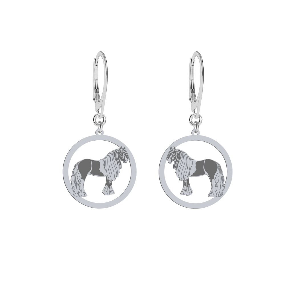 Kolczyki Vanner Koń Cygański 925srebro GRAWER  - MEJK Jewellery