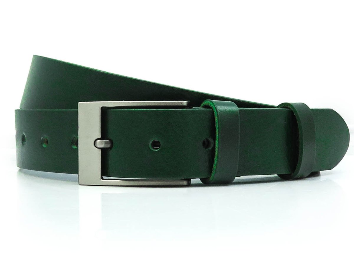 Zielony pasek męski KMG27 110 cm