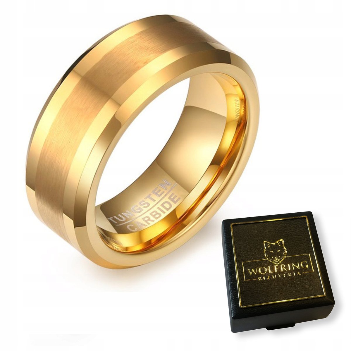 OBRĄCZKA PIERŚCIEŃ z Wolframu WOLFRING EU19 US09