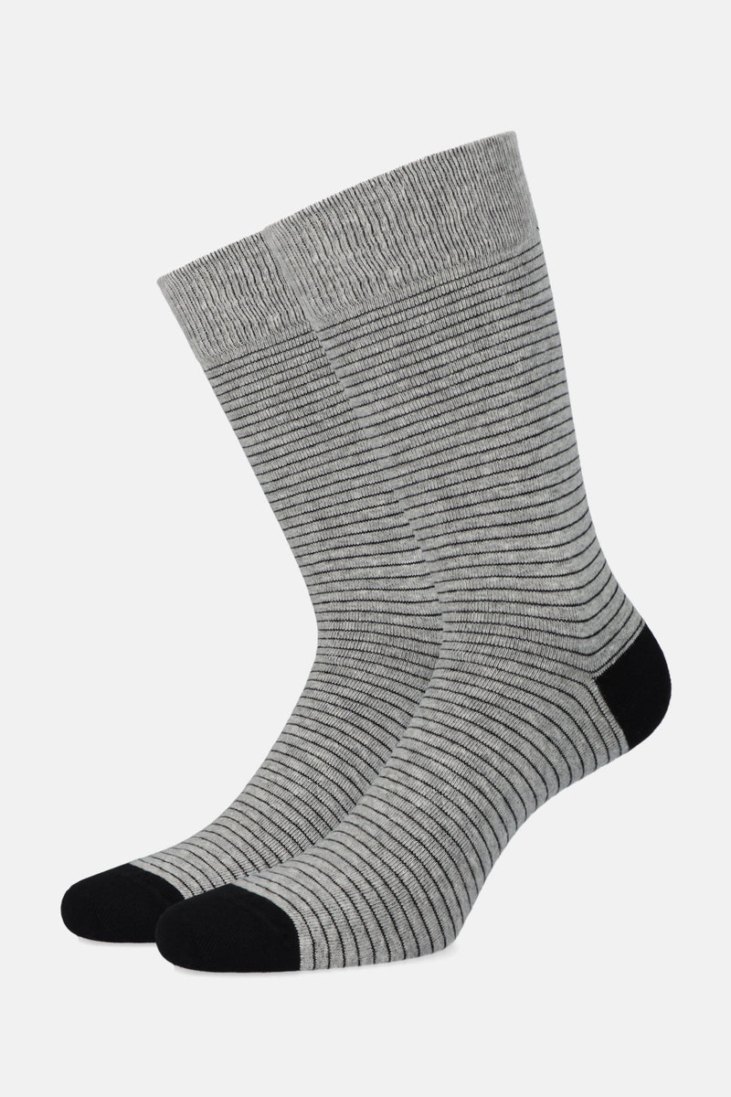Skarpety Szare w Paski