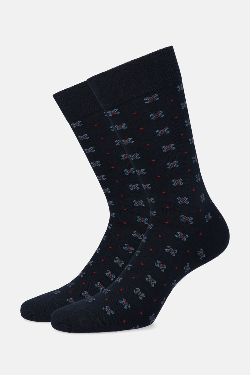 Skarpety Ciemnogranatowe we Wzór