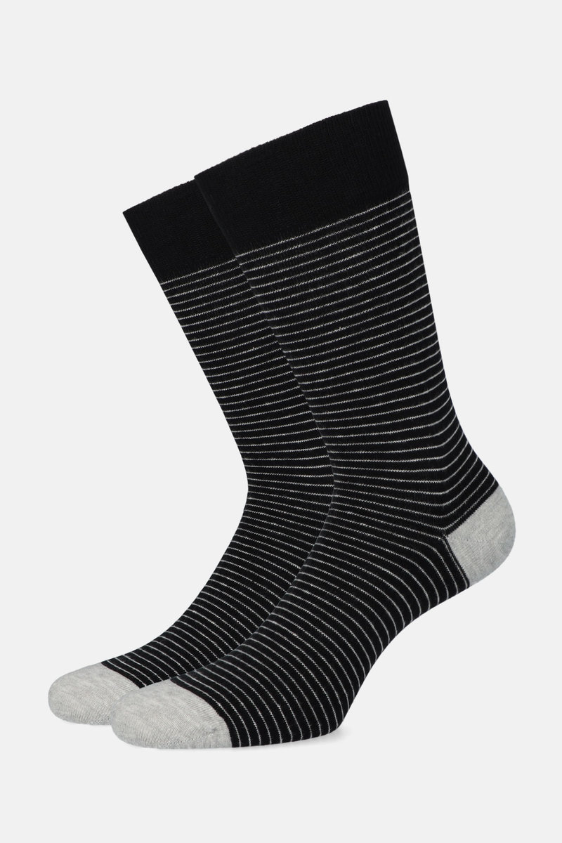 Skarpety Czarne w Paski