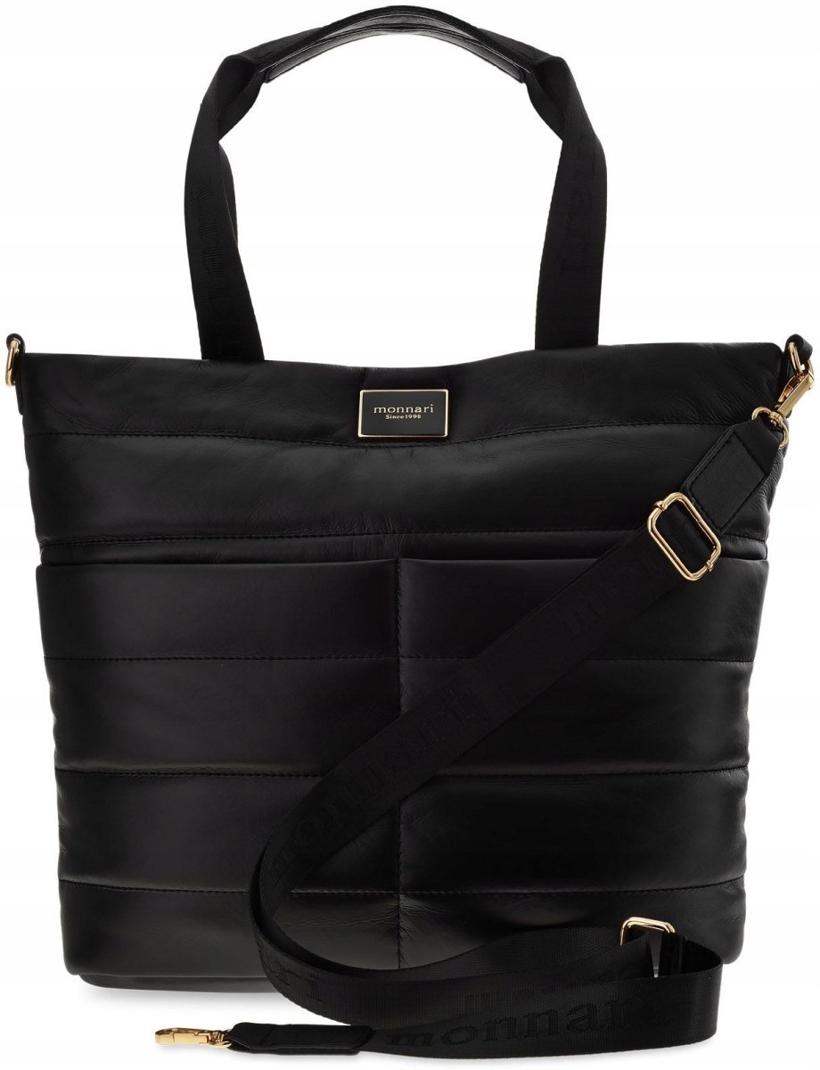 Torebka Damska Monnari Duża Torba Shopper Bag Pojemna Pikowana + Saszetka