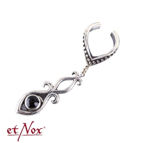 Kolczyk Ornamental Black, Srebro 925