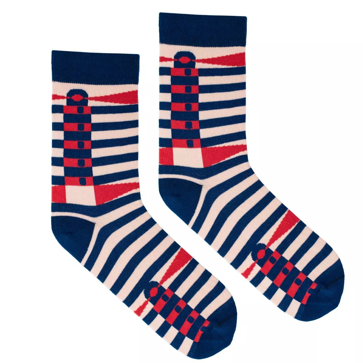 Kolorowe skarpetki - Latarnie Morskie - 42-46