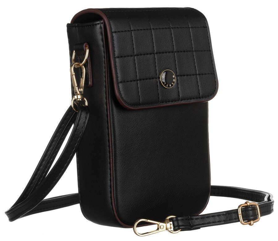 Mini torebka-portfel ze skóry ekologicznej Peterson