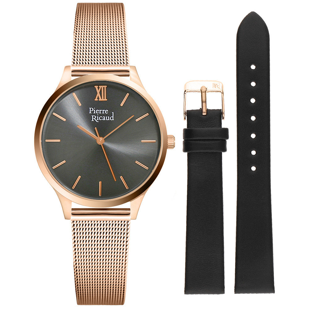 Zegarek Damski Pierre Ricaud P22045.9167Q-SET różowe złoto
