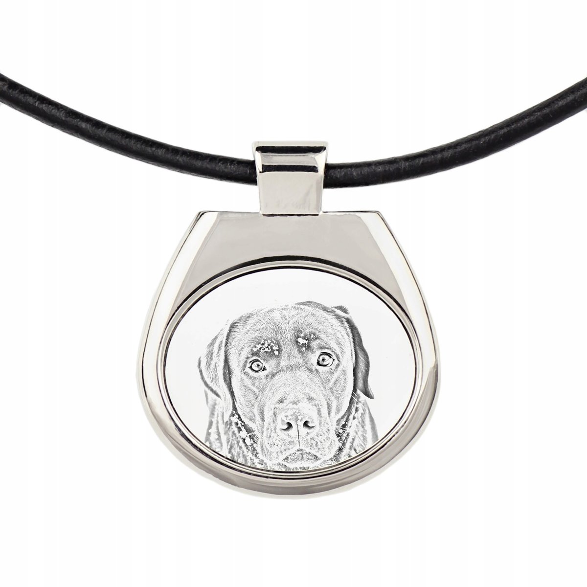 Labrador Retriever Naszyjnik z psem zdjęcie grawer
