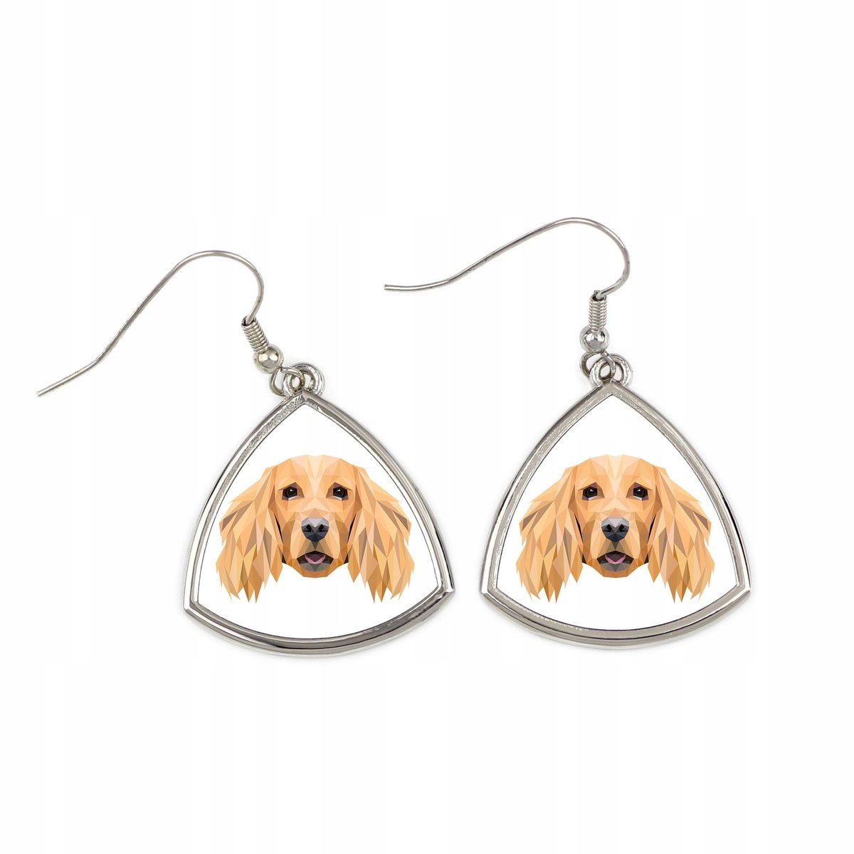 Cocker spaniel Kolczyki, pies geometryczny