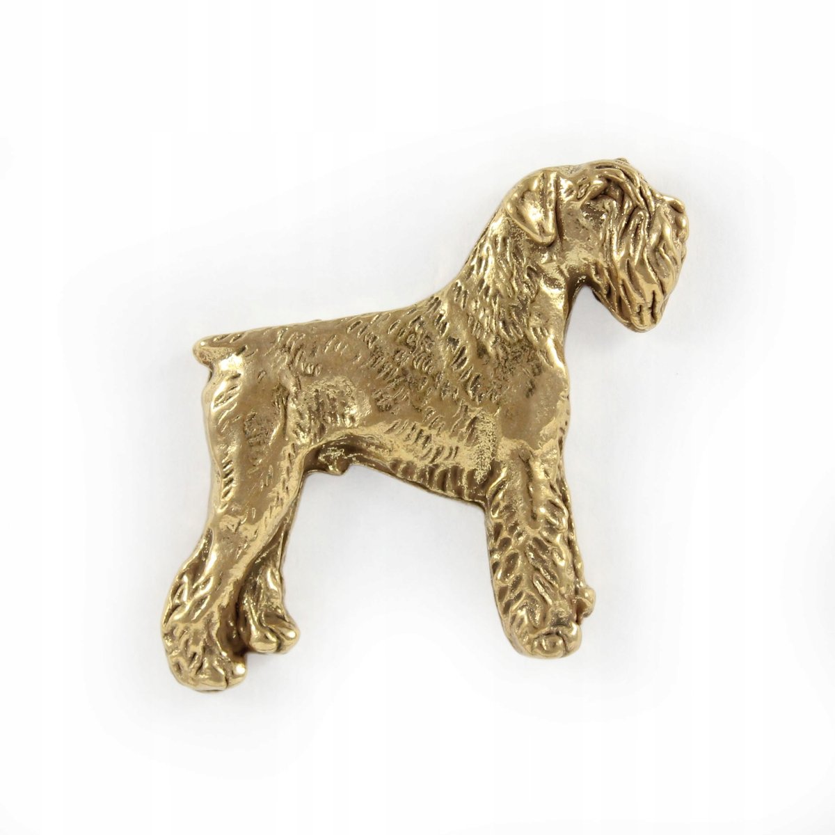 Sznaucer Schnauzer pozłacany pin broszka