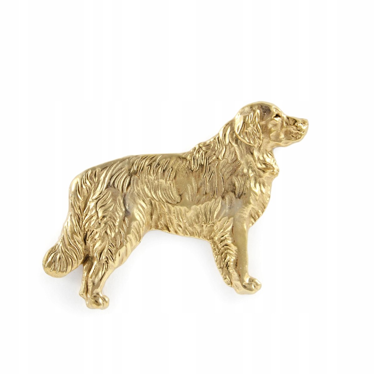 Golden Retriever pozłacany pin broszka