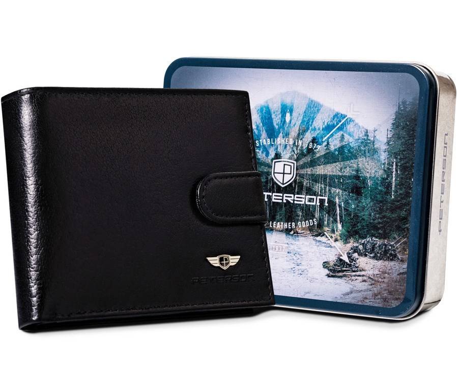 Duży portfel męski z systemem rfid protect