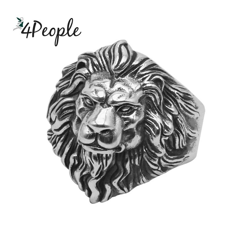 Pierścionek Sygnet Lew Tygrys Męski Srebrny Srebro 925 Prezent Regulowany