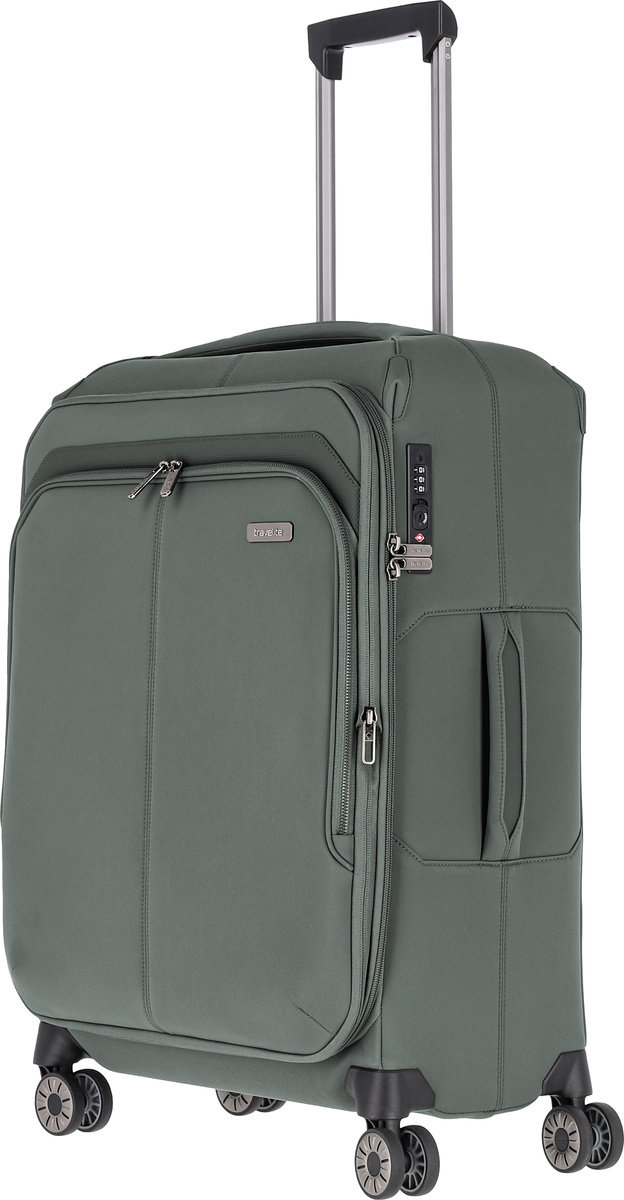 Walizka Średnia Travelite Priima 68 Cm Zielona