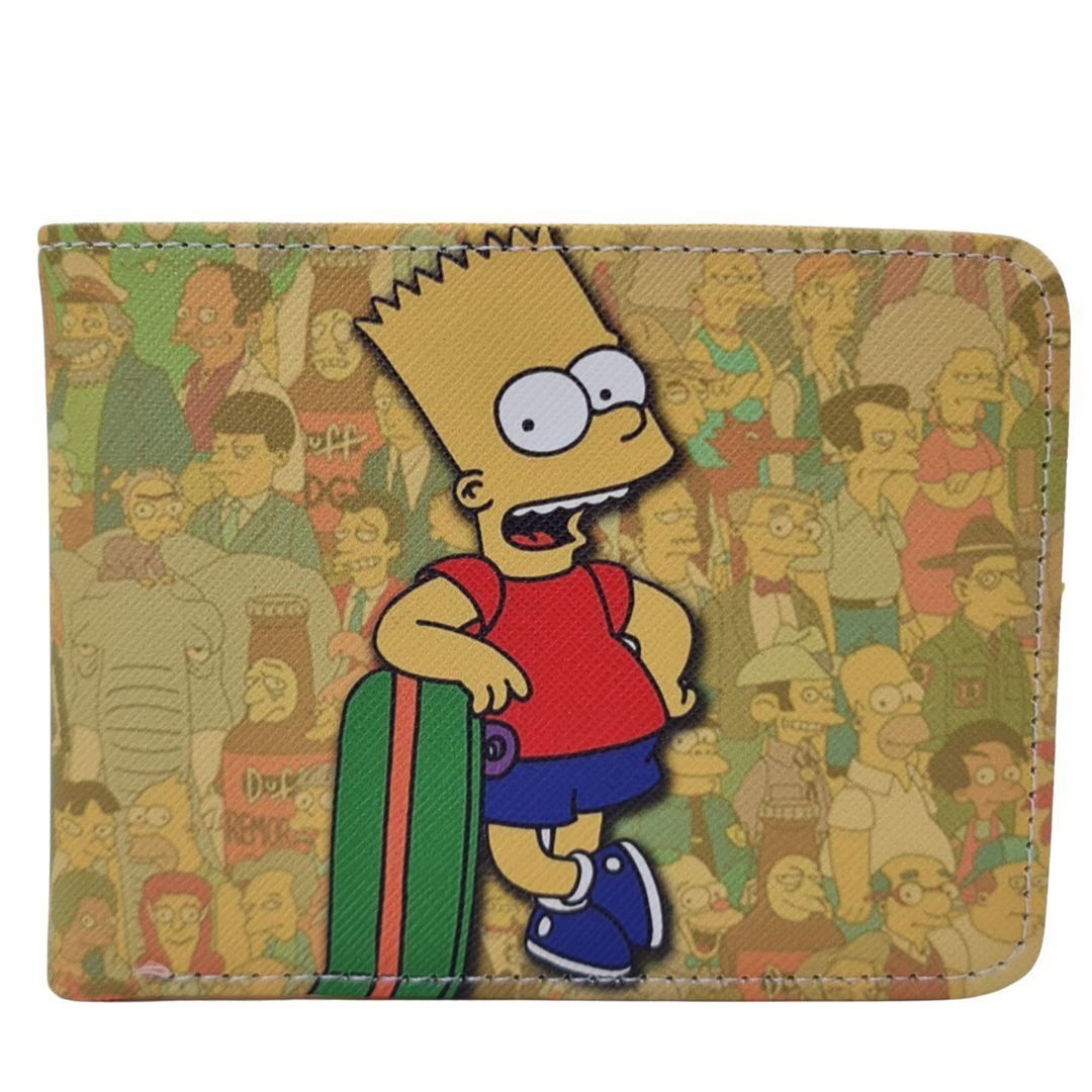 Portfel Rozkładany The Simpsons Bart Żółty Suwak Ekoskóra