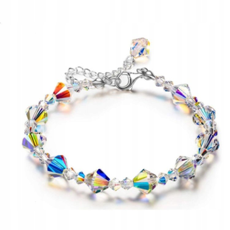 Bransoletka Charms Kryształy Kolorowa 102