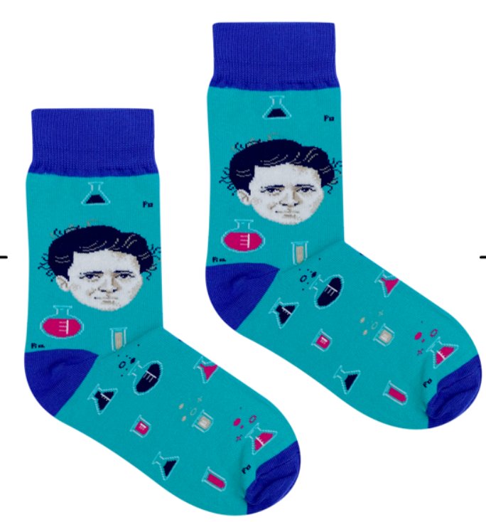 Love Poland Design, Skarpetki Maria Skłodowska Curie Głowa 37-41