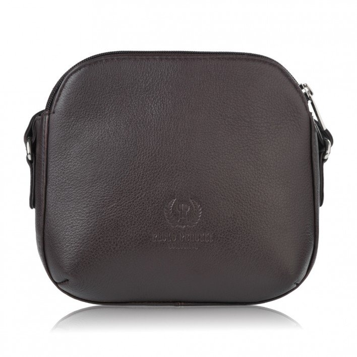 Paolo Peruzzi Torebka Damska, Listonoszka, Torba Na Ramię, Torebka Skórzana, Brązowa, Skóra Naturalna, Poręczna Si-11-Br