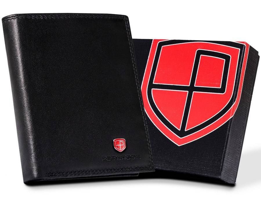 Elegancki portfel męski ze skóry naturalnej