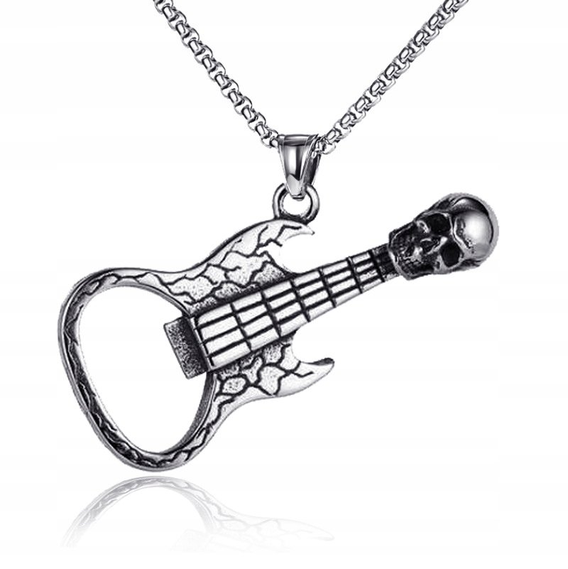 NASZYJNIK METAL CZACHA GITARA MUZYK ARTYSTA 376