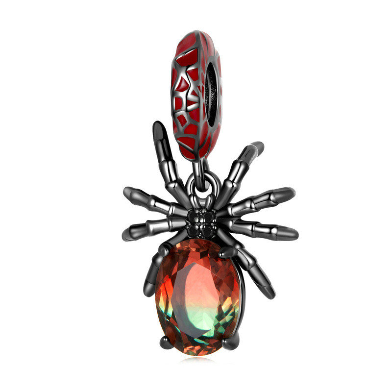 Zawieszka SREBRO 925 Charms koralik do PANDORA Czarny Pająk