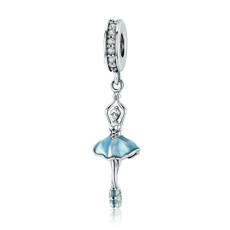 Zawieszka SREBRO 925 Charms koralik do PANDORA Tańcząca Baletnica