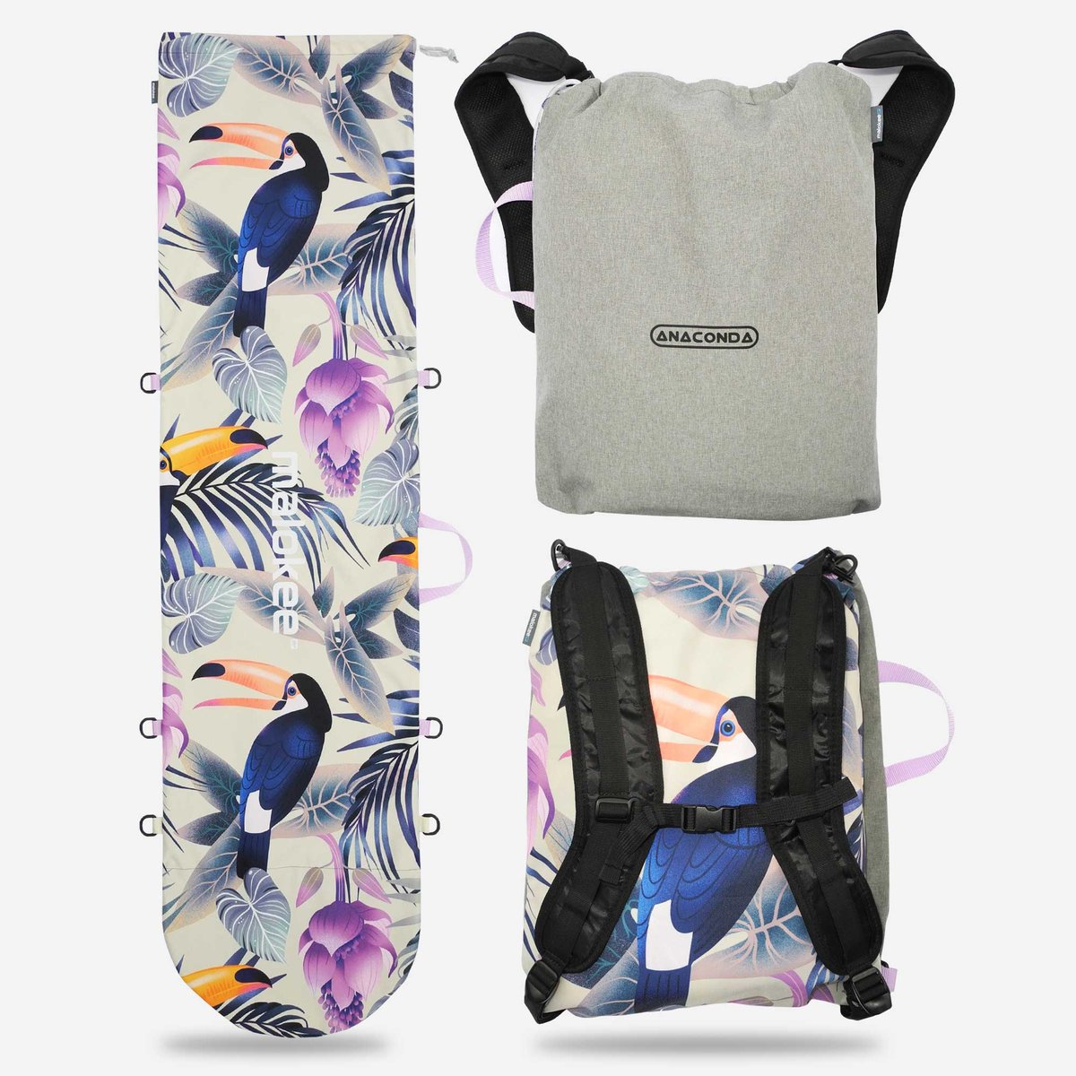Pokrowiec torba na snowboard i plecak na buty snowboardowe 2w1