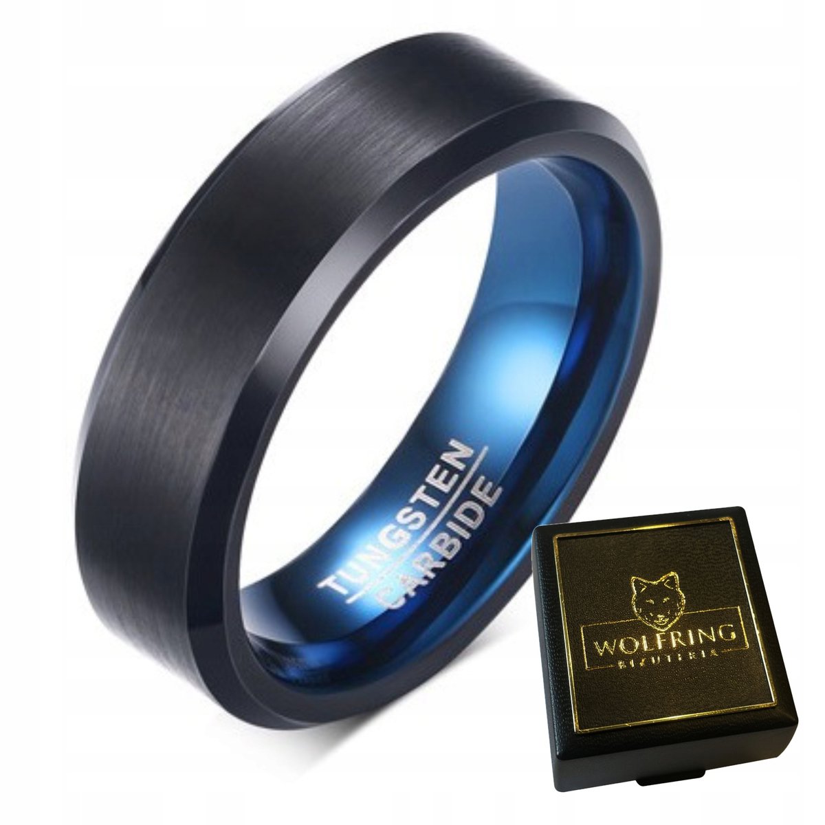 OBRĄCZKA PIERŚCIEŃ z Wolframu WOLFRING EU25 US11