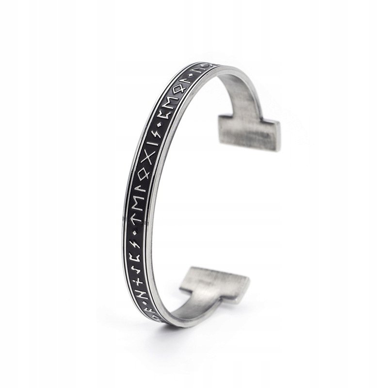 BRANSOLETA WIKINGÓW Nordycka RUNA SREBRNA 443