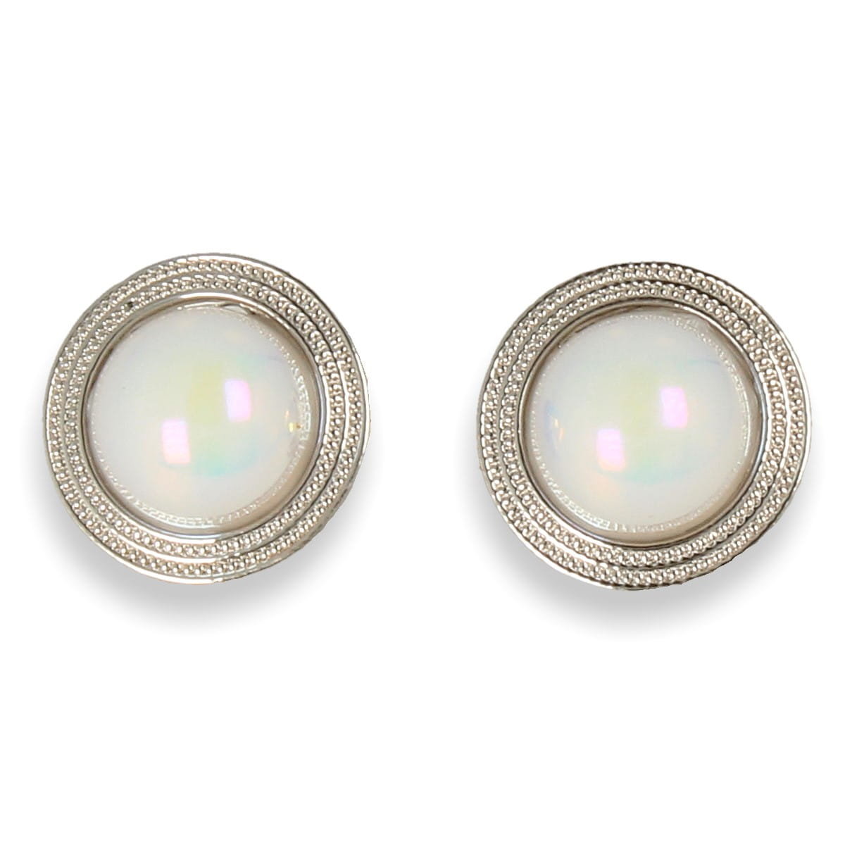 Klipsy do uszu srebrne z perełką