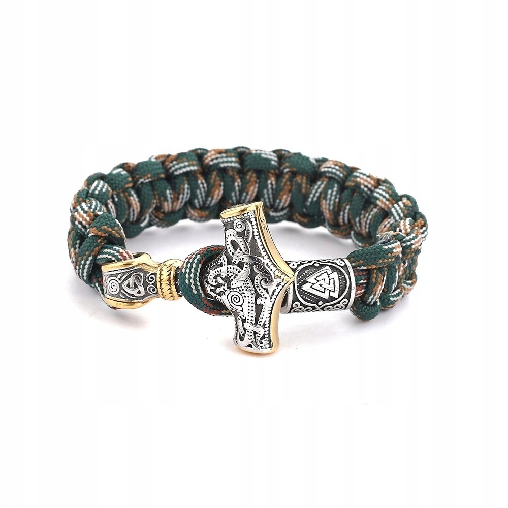 BRANSOLETA WIKINGÓW MŁOT THORA Nordycka MORO 446